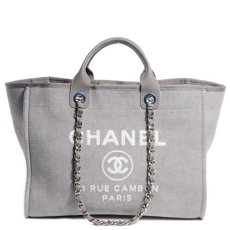 grey Chanel purse